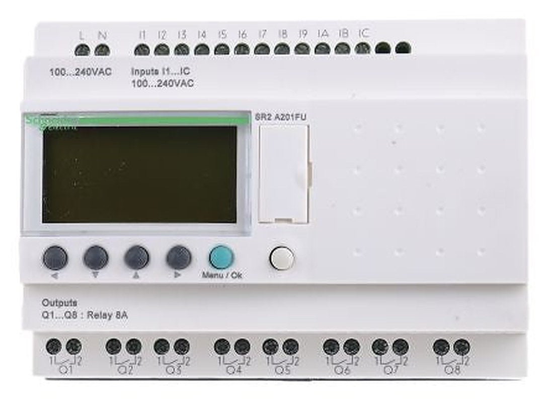 Schneider Electric Zelio Logic Series Logic Module, Relay Output, 12-Input, Discrete Input