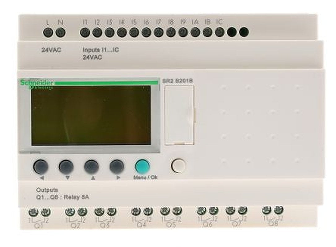 Schneider Electric Zelio Logic Series Logic Module, Relay Output, 12-Input, Discrete Input