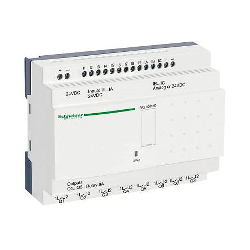 Schneider Electric Zelio Logic Series Logic Module, Relay Output, 12-Input, Discrete Input