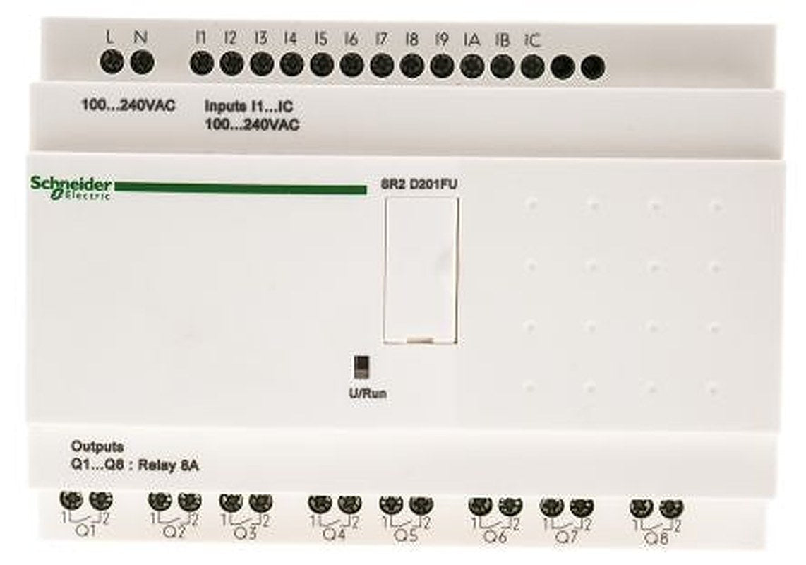 Schneider Electric Zelio Logic Series Logic Module, Relay Output, 12-Input, Discrete Input