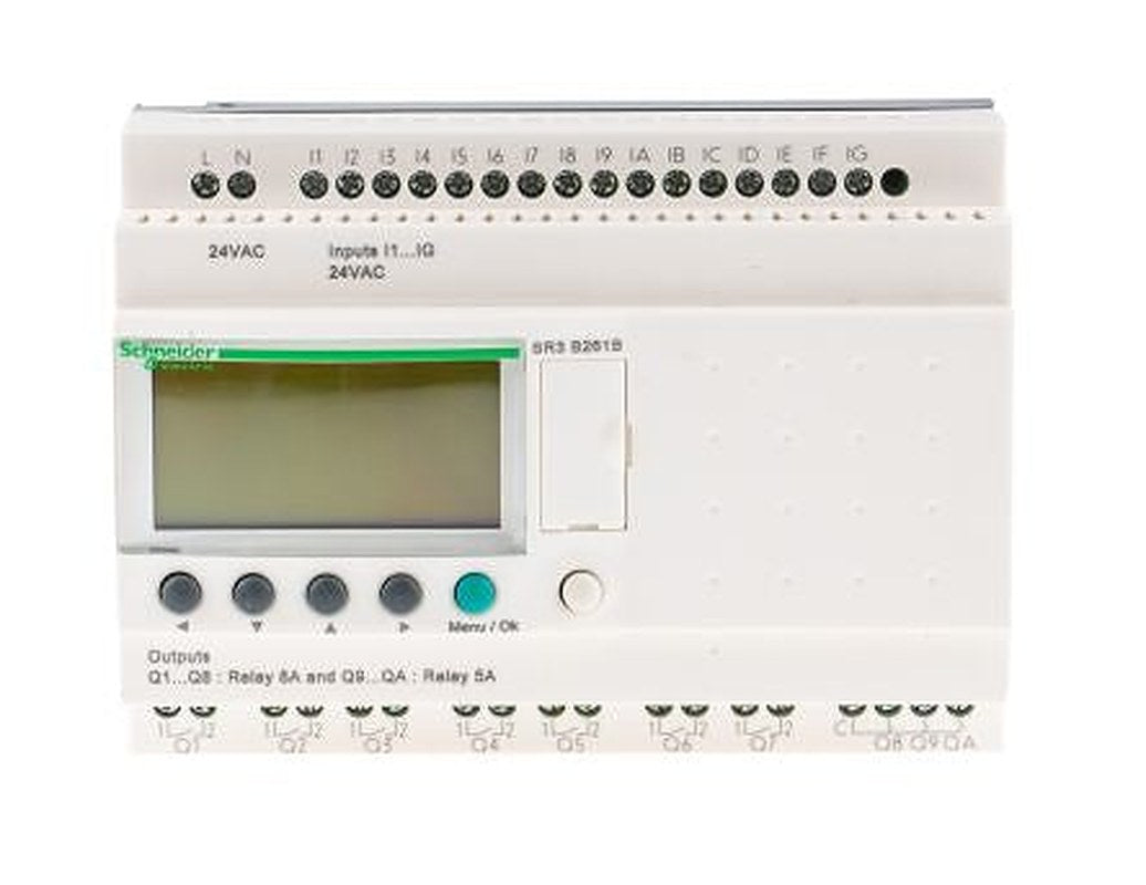 Schneider Electric Zelio Logic Series Logic Module, Relay Output, 16-Input, Discrete Input