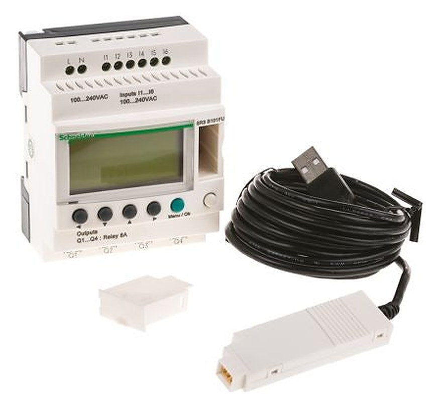 Schneider Electric Zelio Logic 2 Series PLC CPU, Relay Output, 6-Input, Digital Input