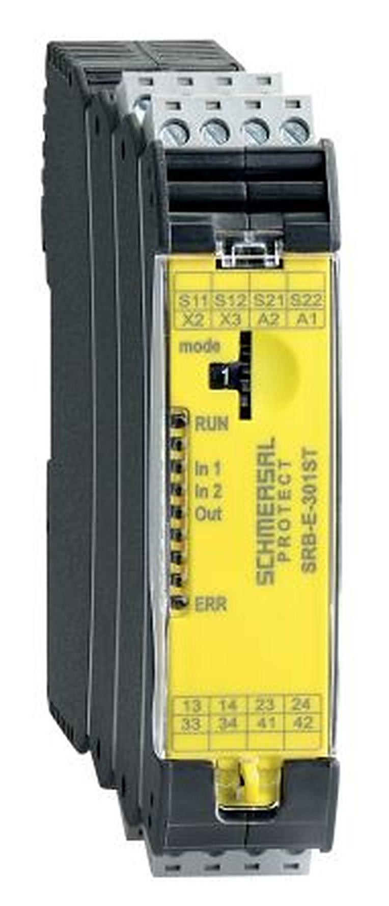 Schmersal Monitoring Relay, 1 NO/2 NC, DIN Rail, 24 V dc, 24V ac