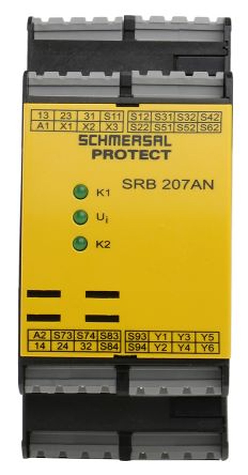 Schmersal SRB 207AN, 24V dc Safety Relay, 2 Safety Contacts, 1