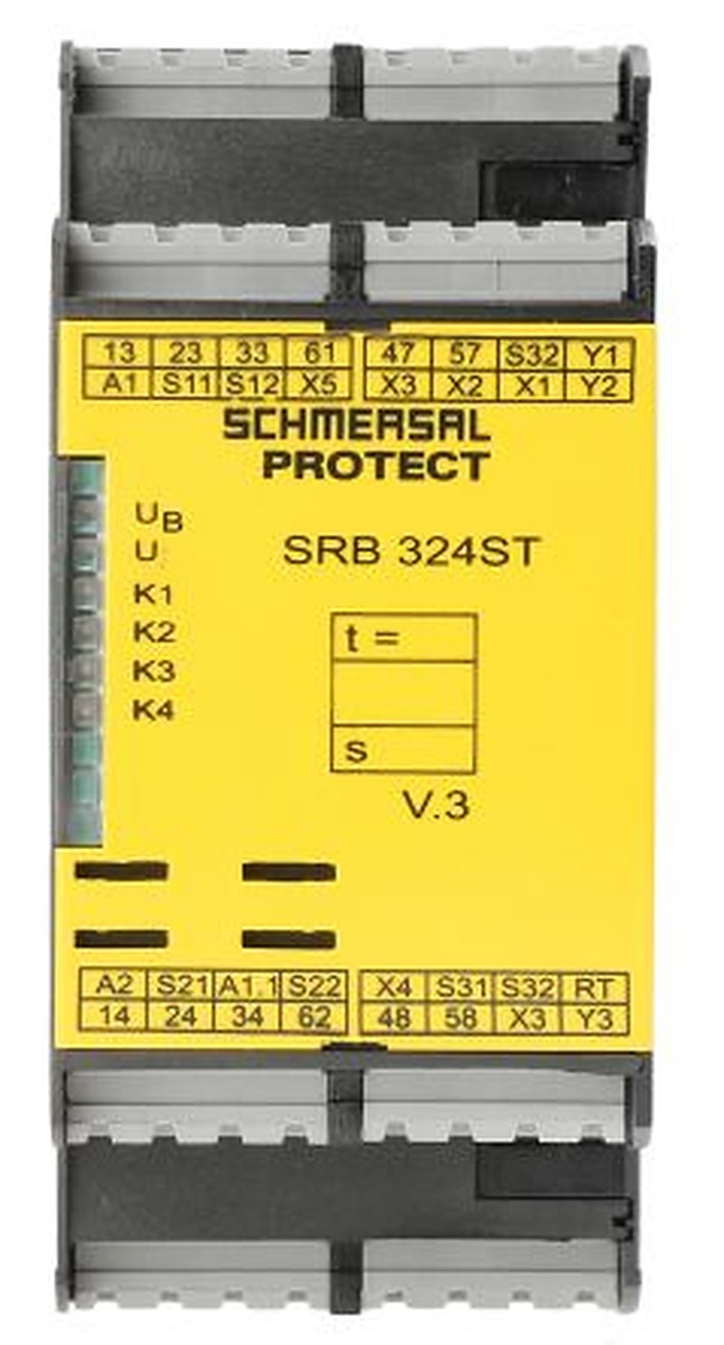 Schmersal SRB 324ST, 24V ac/dc Safety Relay, 5 Safety Contacts, 1
