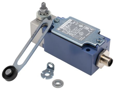 Telemecanique Sensors XCKJ Series Roller Lever Limit Switch, 1 NO/1 NC, IP66, Zamak Housing, 50V ac, 3A