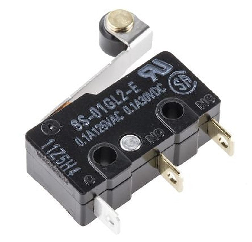 Omron Roller Lever Micro Switch, Solder Terminal, 100mA, 30 V dc, SPDT, IP40