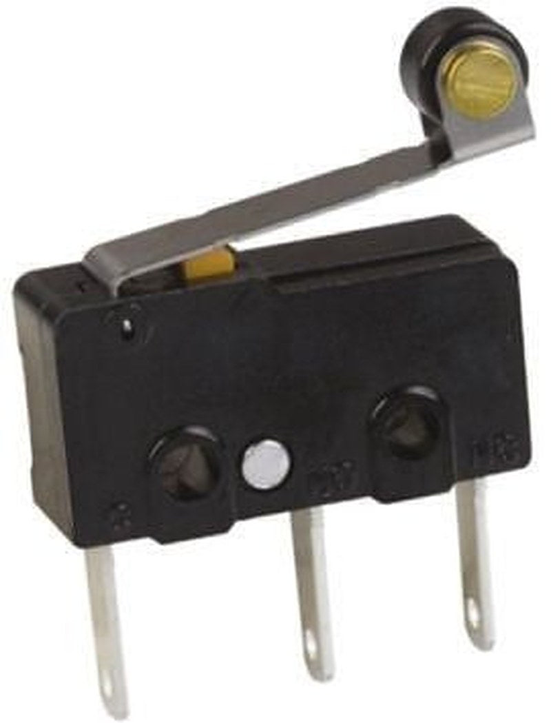 Omron Roller Lever Micro Switch, Tab Terminal, 100mA, 250 V ac, 30 V dc, SPDT, IP40