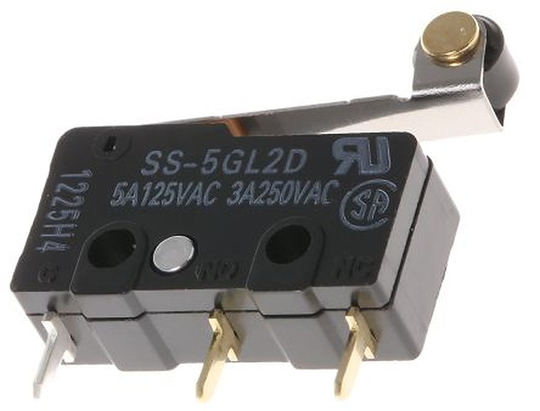 Omron Roller Lever Micro Switch, Solder Terminal, 5A, 250 V ac, SPDT, IP40