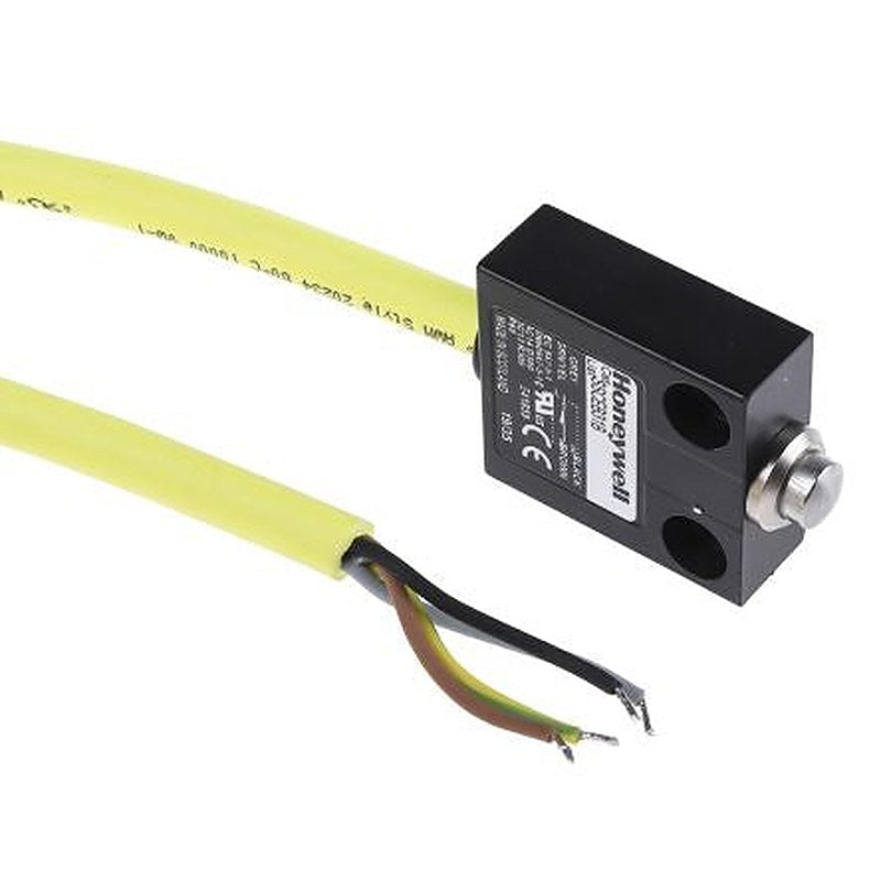 Honeywell SSCE Series Plunger Limit Switch, SPDT, IP68, Die Cast Zinc Housing, 600V ac, 6A