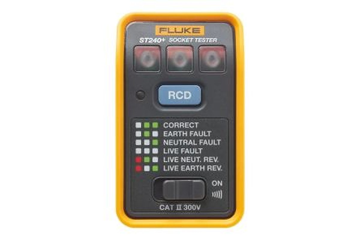 Fluke Mains Socket Tester 4mA 230V ac 300 V CAT II