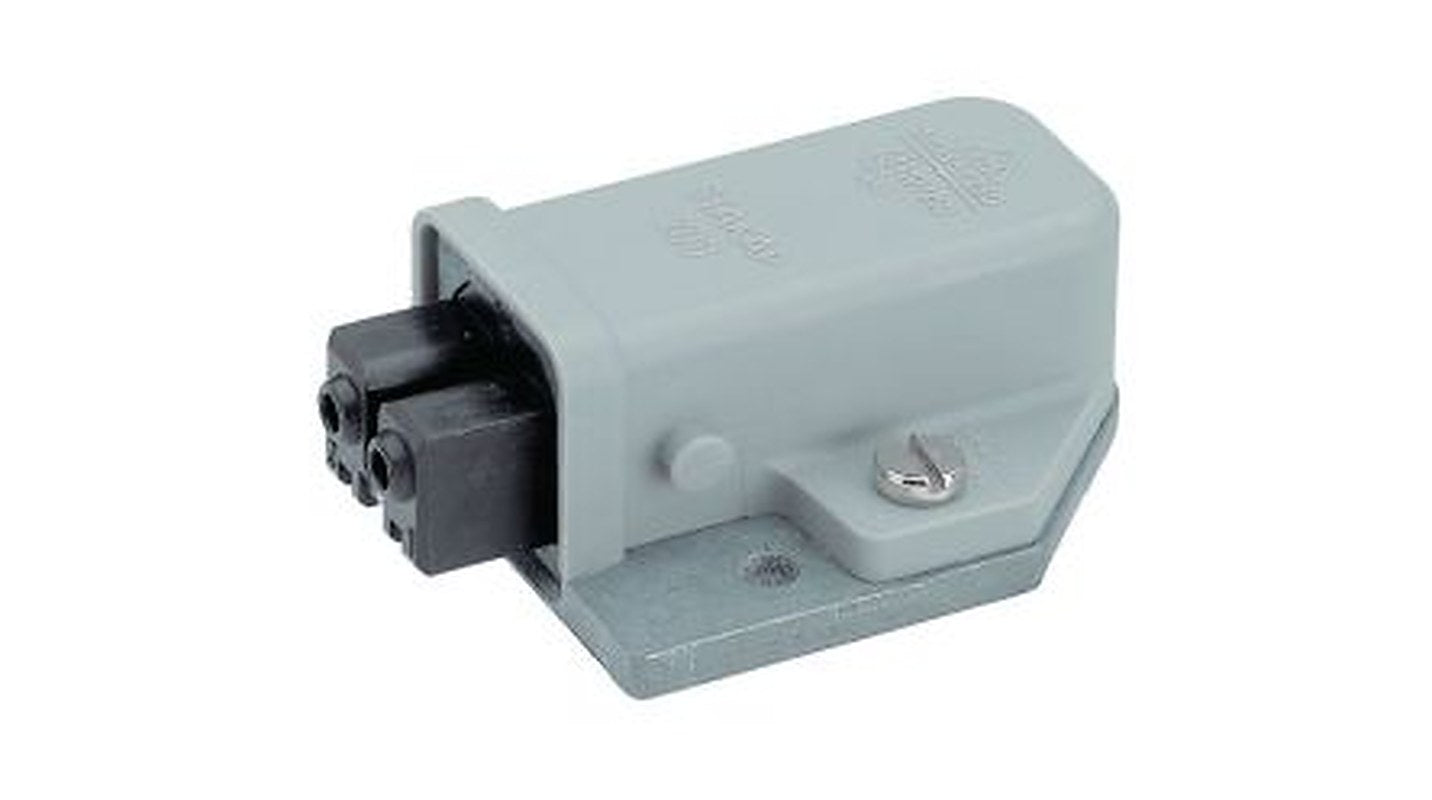 Hirschmann, ST IP54 Grey Surface Mount 2P+PE Straight Industrial Power Connector, 10A, 250V