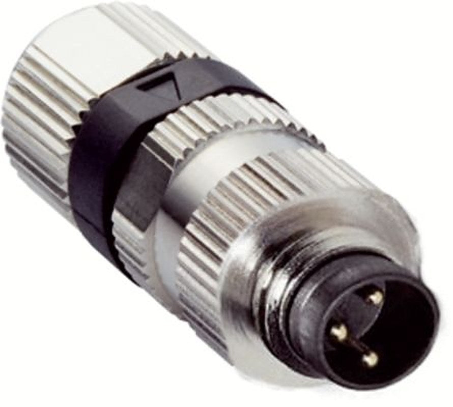 SICK Connector, 3 Contacts, M8 Connector, Plug, Male, IP68, STE Series
