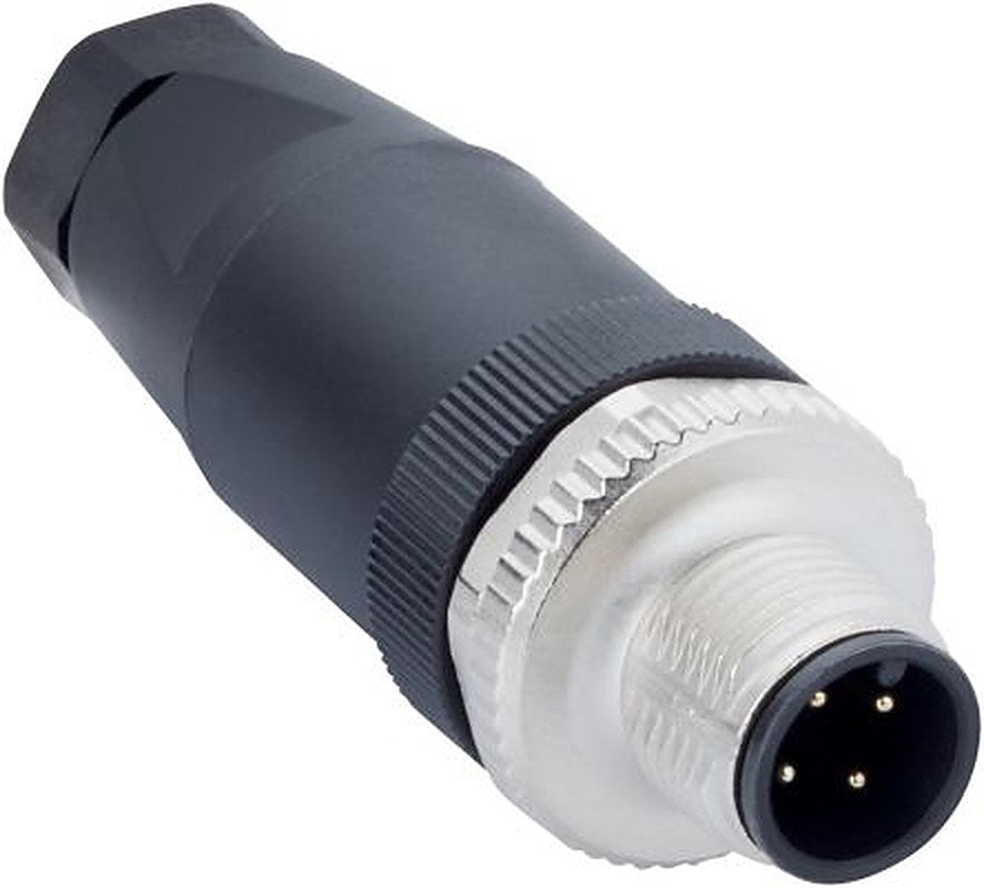 SICK Circular Connector, 4 Contacts, Cable, M12 Connector, Plug, Male, IP67