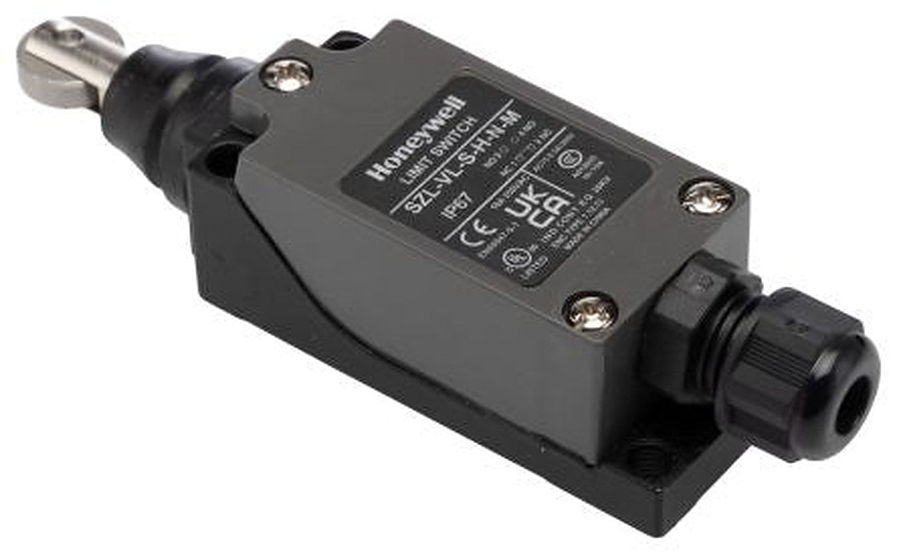 Honeywell SZL-VL Series Roller Plunger Limit Switch, 1 NO/1 NC, IP67, Metal Housing, 380V ac, 10A