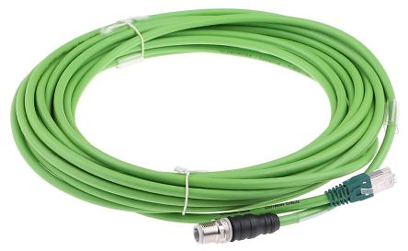Schneider Electric M12, RJ45, 10 m Ethernet Cable Polyvinyl Chloride, Polyvinyl Chloride Sheath