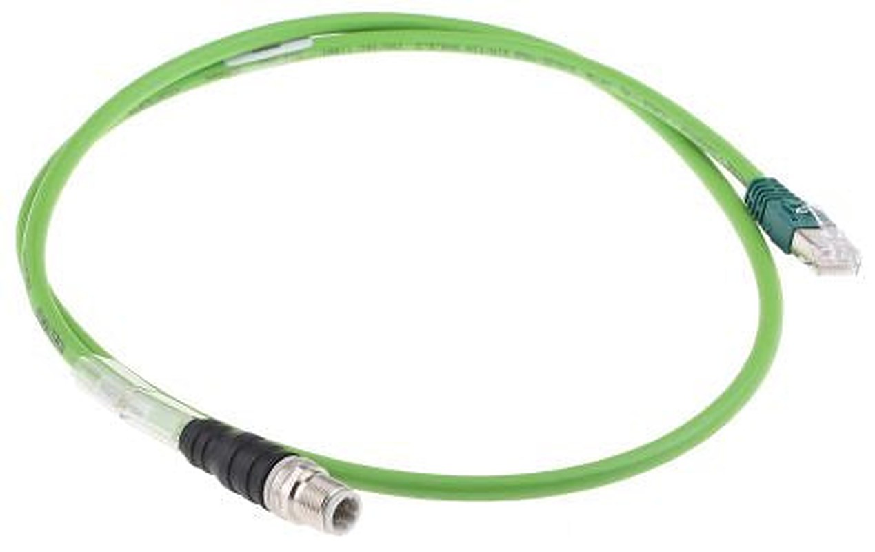Schneider Electric ConneXium - Ethernet, M12, RJ45, 1 m Ethernet Cable Polyvinyl Chloride, Polyvinyl Chloride Sheath
