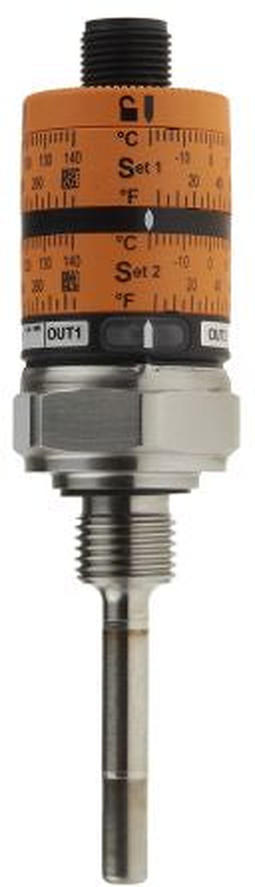 ifm electronic PT1000 RTD Sensor 6 mm Dia, 50 mm Long, 4 Wire, ±0.1 °K 145 °C Max