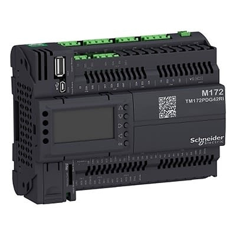 Schneider Electric Modicon M172 Series Controller, Relay Output, 24-Input, Digital, Analogue Input
