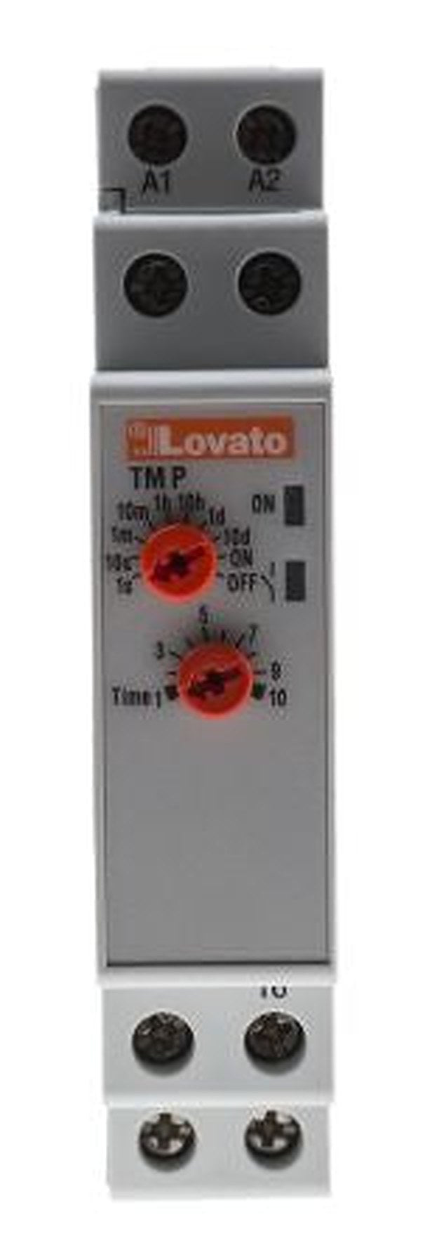 Lovato TMP Series DIN Rail Timer Relay, 2-Contact, 24 to 48 V dc 24V ac, 240 V ac, 0.1 s to 10 Days, 1-Function, SPDT