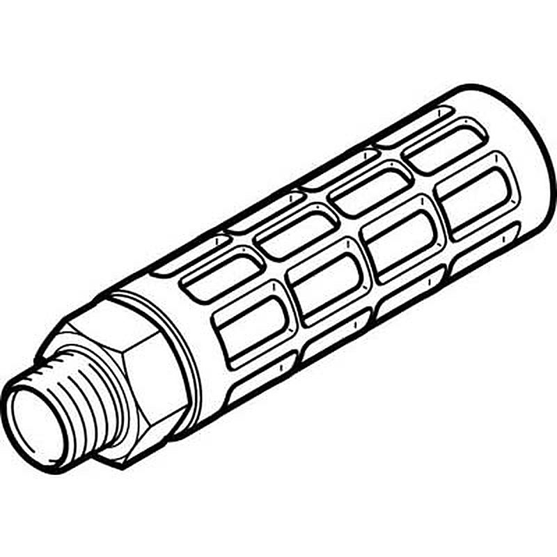 Festo U Aluminium Pneumatic Silencer 10 bar Threaded