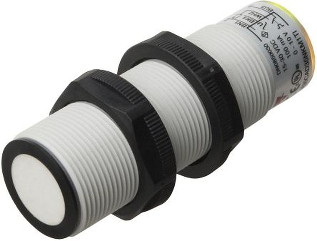 Carlo Gavazzi UA30CAD35NKM1TI Threaded Barrel Ultrasonic Proximity Sensor UA30CAD, M18 3.5 m 100mA 0/10 V 30V 30 V dc