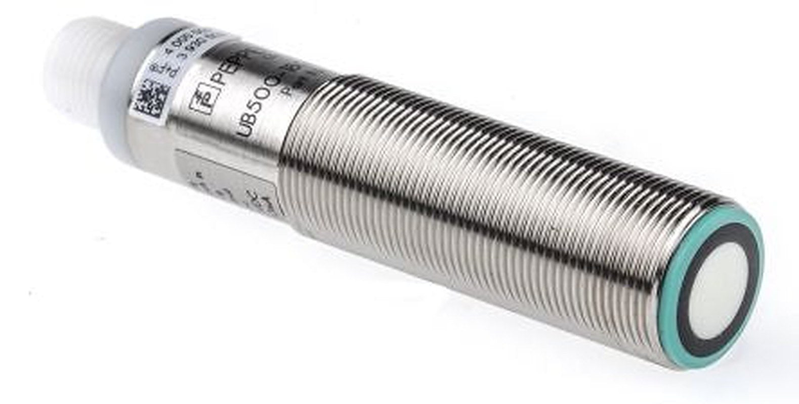 Pepperl + Fuchs UB500-18GM75-E5-V15 Threaded Barrel Ultrasonic Proximity Sensor, M18 x 1 500 mm 200mA PNP 3V 30 V dc