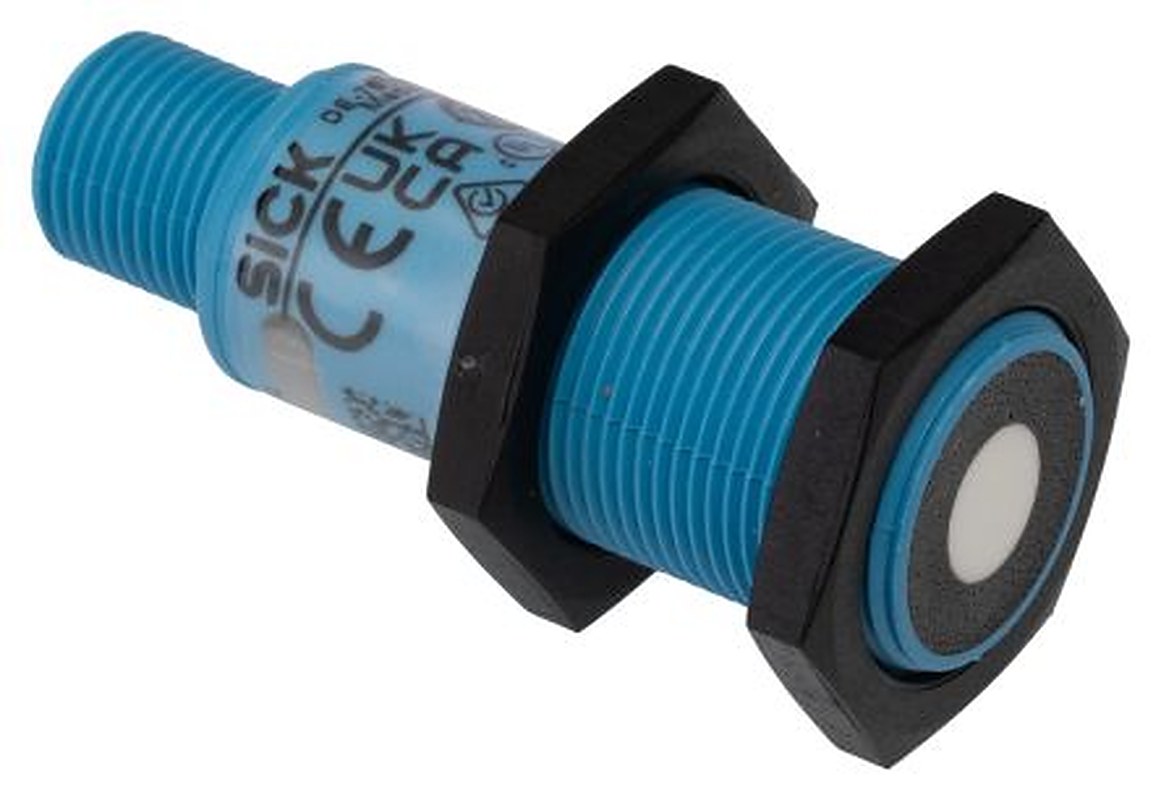 SICK UM18-211161101 Threaded Barrel Ultrasonic Proximity Sensor UM, M18 x 1 250 mm 200mA PNP 30V 30 V dc