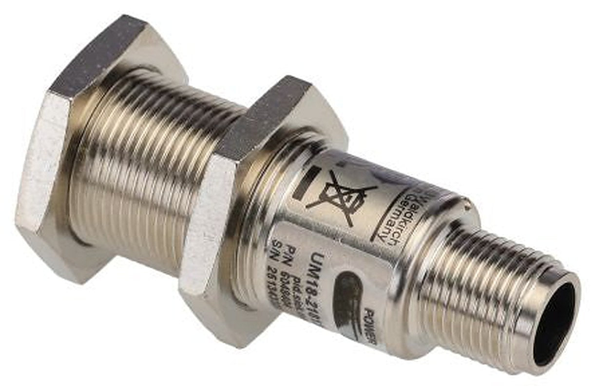 SICK UM18-218126111 Threaded Barrel Ultrasonic Proximity Sensor UM, M18 1 m 4 to 20 mA 30V 30 V dc