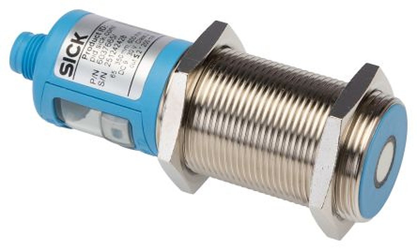 SICK UM30-212112 Threaded Barrel Ultrasonic Proximity Sensor UM, M30 x 1.5 600 mm 200mA PNP 3V 30 V dc