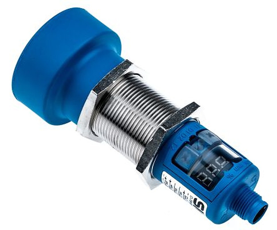 SICK UM30-214113 Threaded Barrel Ultrasonic Proximity Sensor UM, M30 x 1.5 5000 mm 200mA 4 to 20 mA 3V 30 V dc