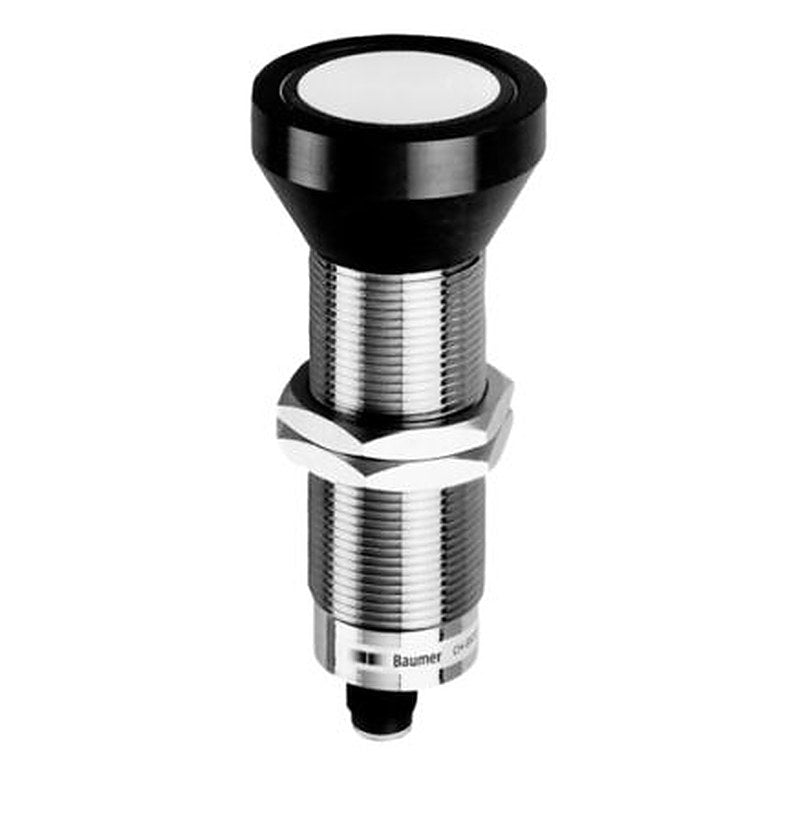 Baumer UNAM 50U6121/S14 Threaded Barrel Ultrasonic Proximity Sensor UNAM, M30 2.5 m 35mA 0/10 V 30V 30 V dc