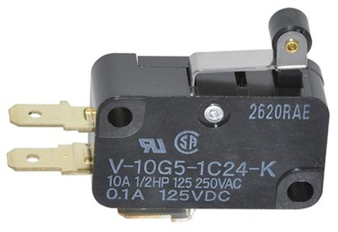 Omron Short Hinge Roller Lever Micro Switch, Quick Connect Terminal, 10 A, 250 V ac, SPCO, IP40