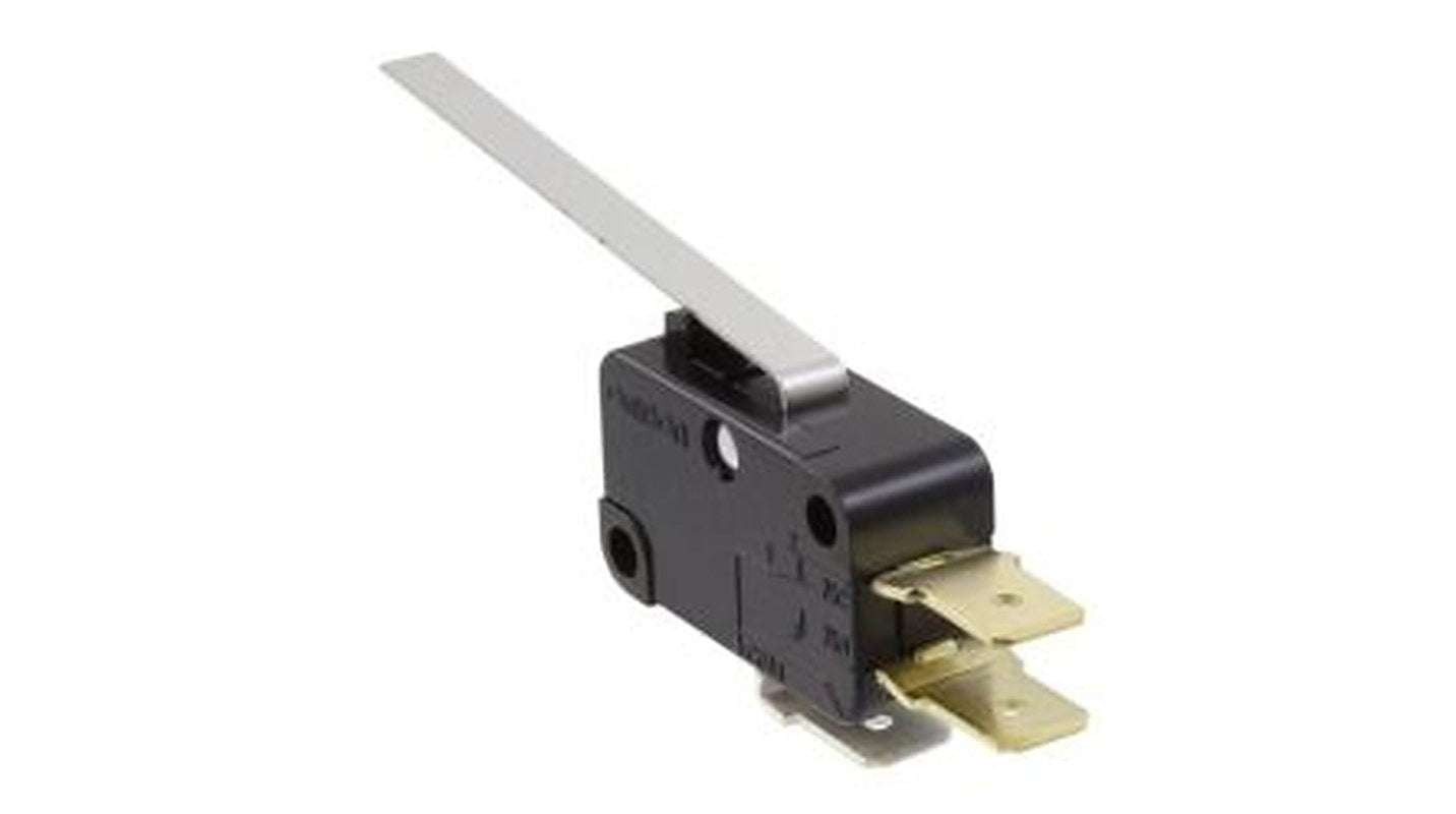 Omron Long Hinge Lever Micro Switch, Quick Connect Terminal, 15A, 250 V ac, SPDT, IP40