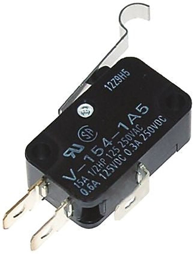 Omron Simulated Roller Lever Micro Switch, Tab Terminal, 15A, SPDT, IP40