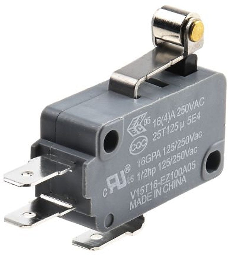 Honeywell Short Roller Lever Micro Switch, Tab Terminal, 16A, SPDT