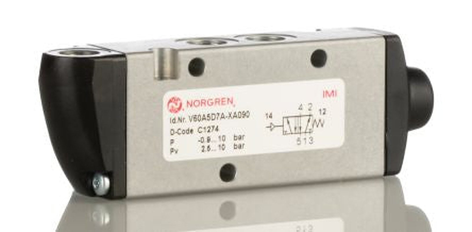 Norgren Pneumatic Solenoid Valve - Pilot/Spring G V60 Series