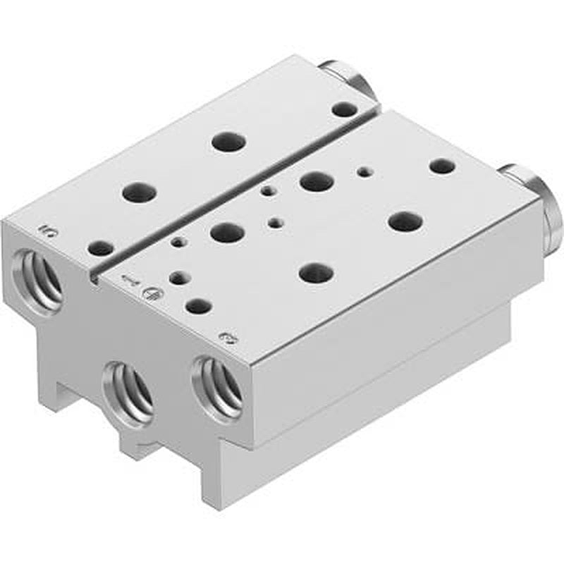 Festo VABM-B10 series 2 station NPT Manifold for use with Solenoid And Pneumatic Valve, 576429