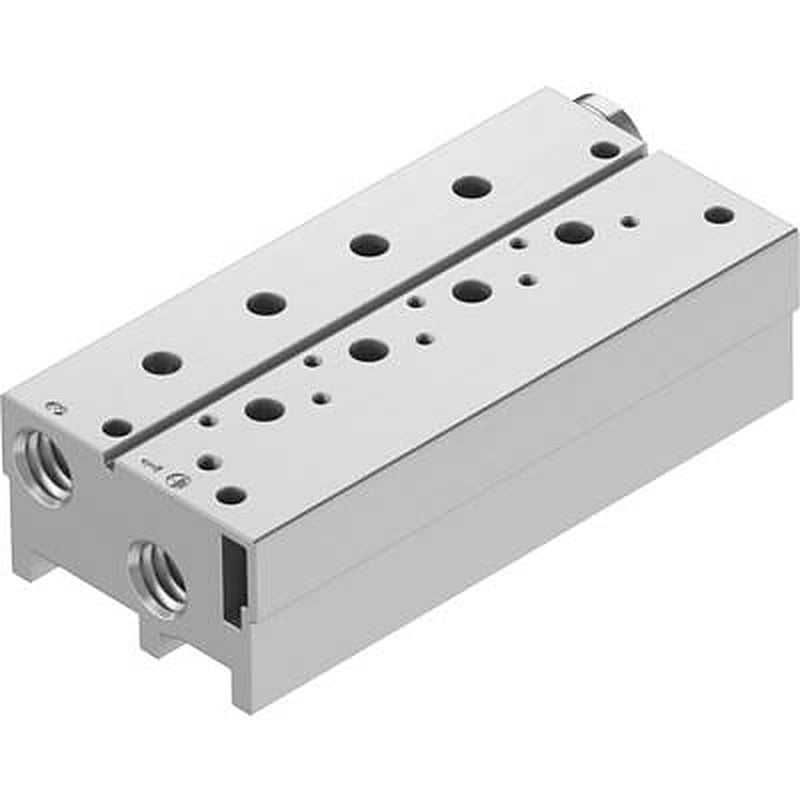 Festo VABM-B10 series 3 station NPT Manifold for use with Solenoid And Pneumatic Valve, 576478