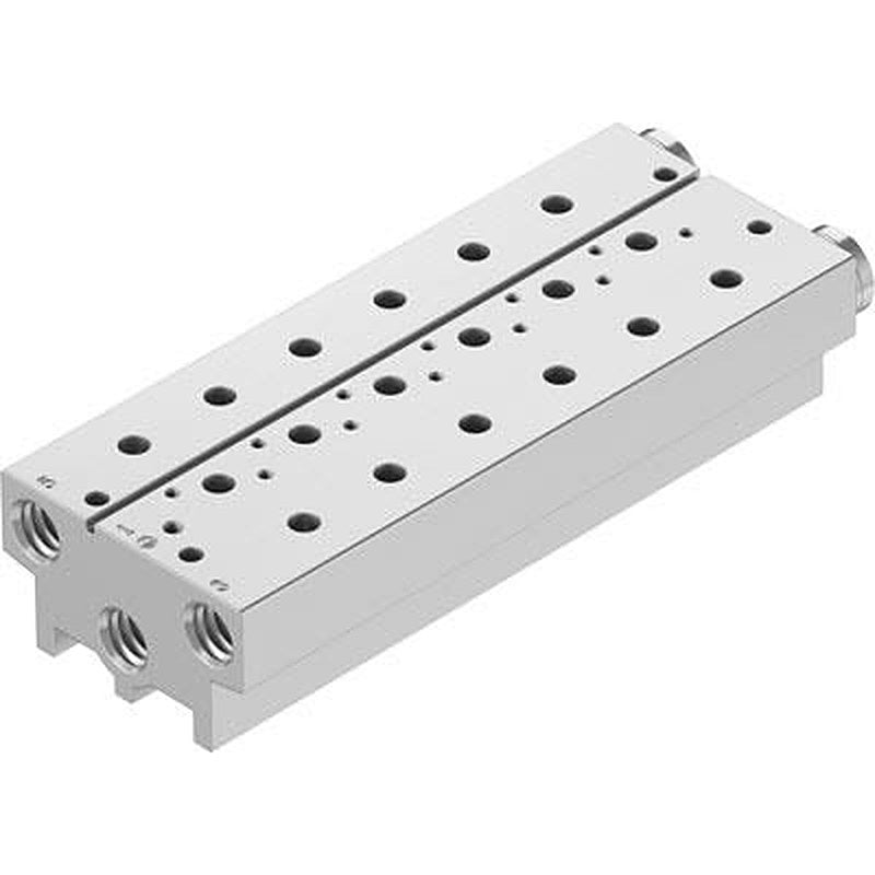 Festo VABM-B10 series 5 station NPT Manifold for use with Solenoid And Pneumatic Valve, 576432