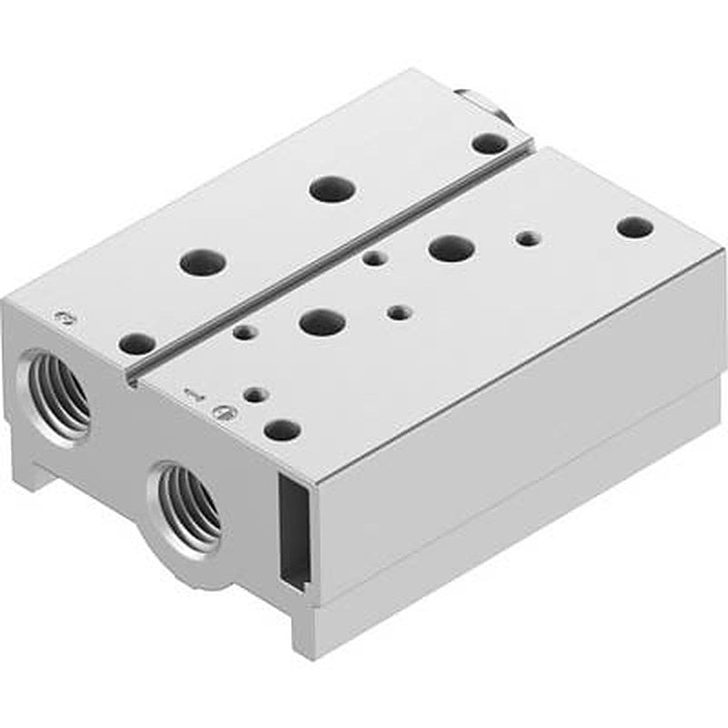 Festo VABM-B10 series 2 station NPT Manifold for use with Solenoid And Pneumatic Valve, 8026306