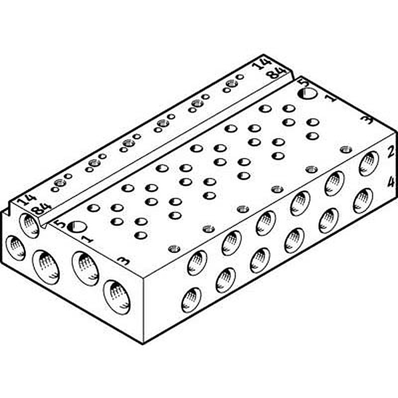 Festo VABM 5 Outlet Pneumatic Manifold Fitting