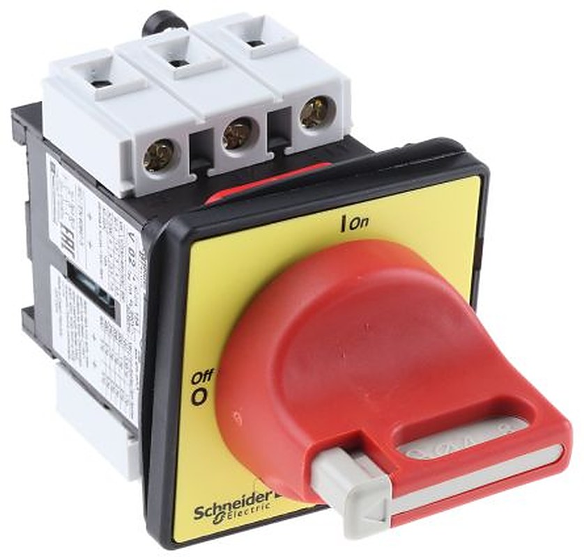 Schneider Electric 3-Pole Panel Mount Isolator Switch -, IP65, IP20, 12A, 5.5 kW