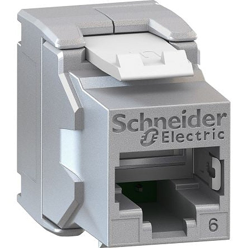 Schneider Electric Infraplus-MP Series RJ45 Connector Female, Cable, Cat6 Shielded Rectangular 1 Port 1 Way