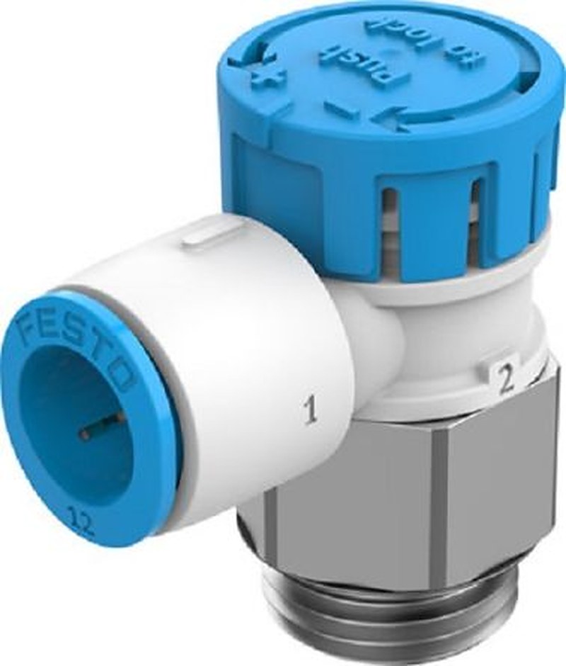 Festo VFOE Series Pneumatic Manual Control Valve, 8068733, Threaded QS-12 Threaded 1/2 in G