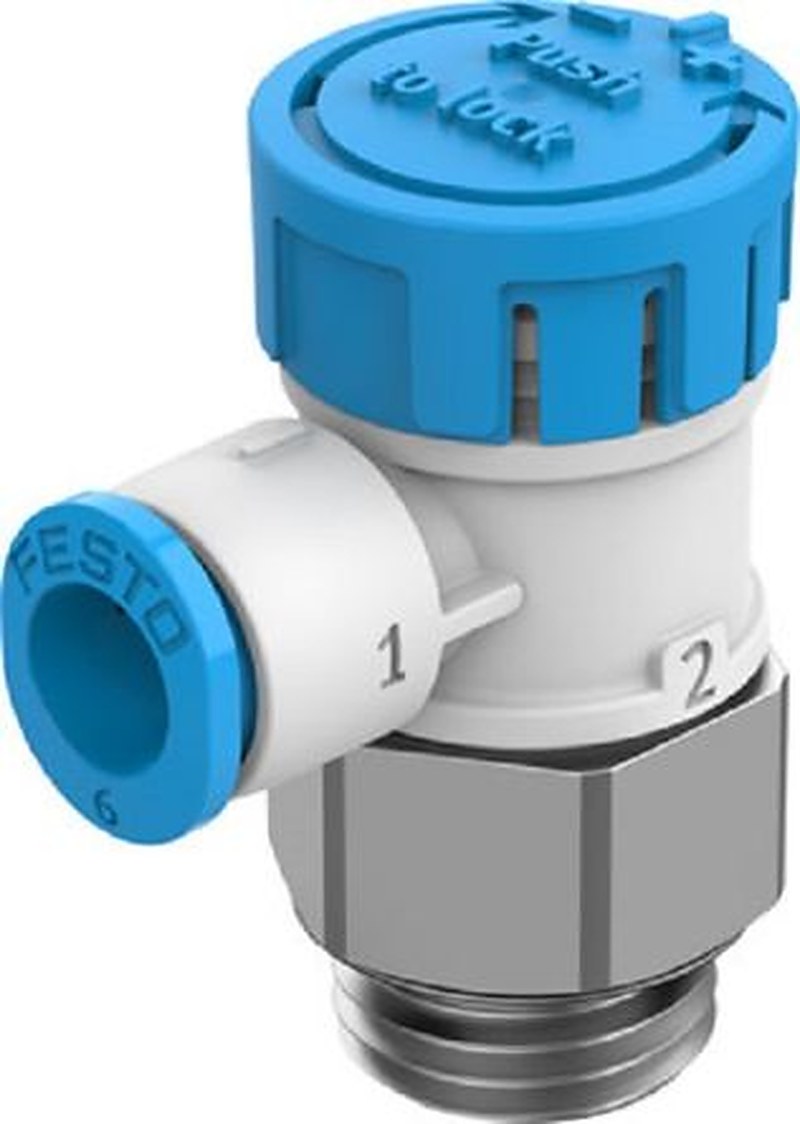 Festo VFOE Series Pneumatic Manual Control Valve, 8068728, Threaded QS-6 Threaded 1/4 in G