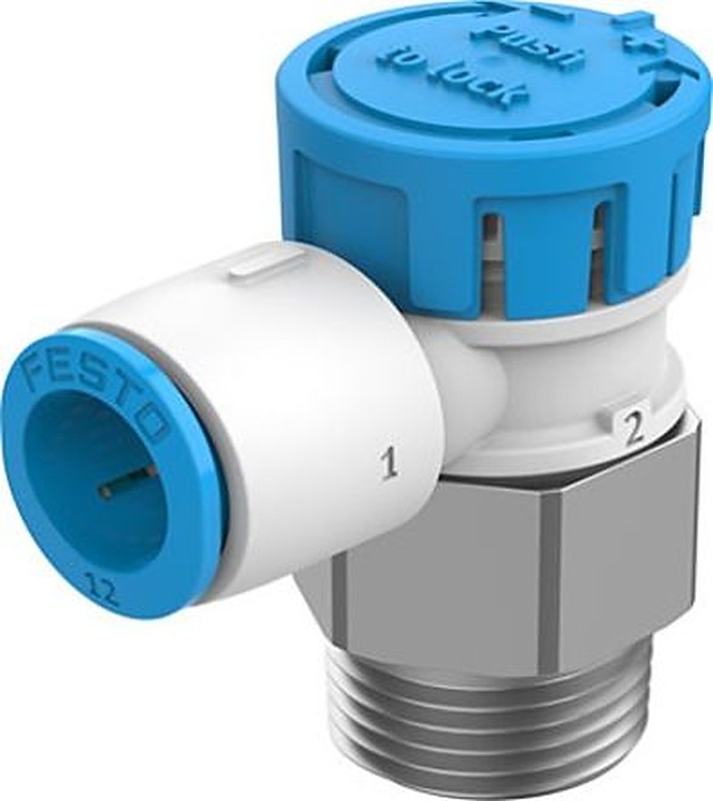 Festo Rotary Knob Pneumatic Manual Control Valve VFOE Series, R R 1/2, VFOE-LE-T