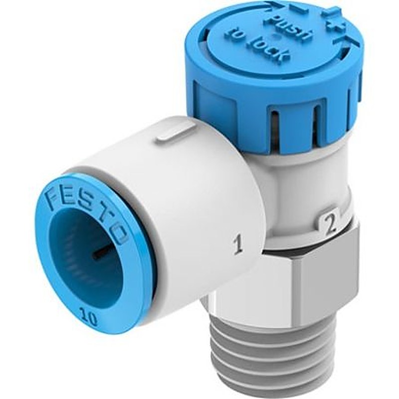 Festo Manual Pneumatic Manual Control Valve VFOE Series, G 1/4 in, VFOE-LE-T-R14-Q10-F1A