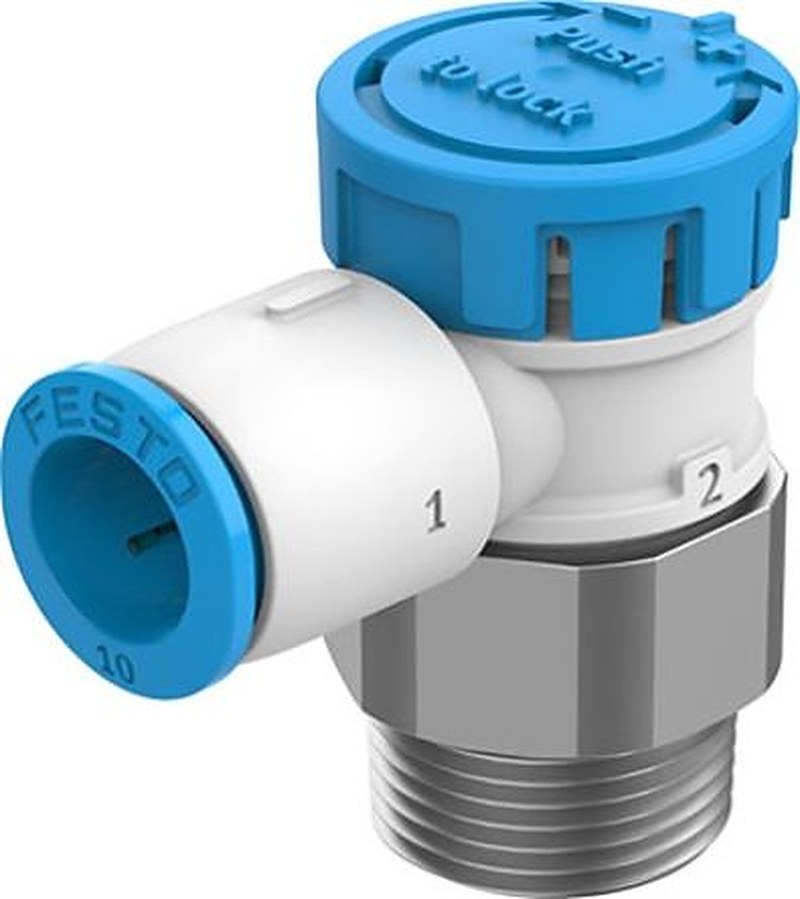 Festo Rotary Knob Pneumatic Control Valve VFOE Series, R R 1/8, VFOE-LE-T
