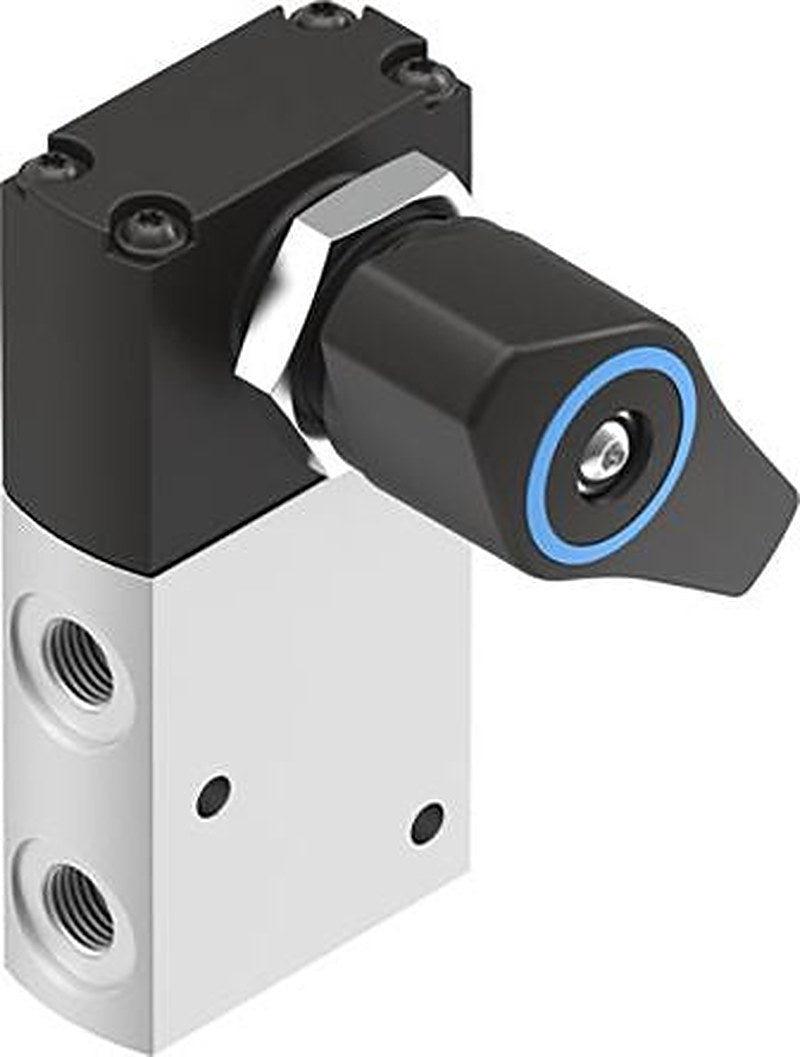 Festo Twist Selector Pneumatic Manual Control Valve VHEF Series, G G 1/8, 4106806